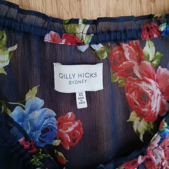 Gilly Hicks Navy Floral Top - Picture 5 of 6